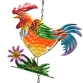 thumbnail image 4 of Metal Rooster Wind Chimes Metal Chicken Crafts Painted Decorative Bell Pendants Deep Tone Chimes, 4 of 5