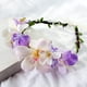 thumbnail image 5 of Diadema de flores de boda de estilo bohemio, tocado de guirnalda de corona floral para fiesta de boda, 5 of 5