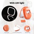 thumbnail image 4 of Omobolanle Mirror Travel Makeup with Lights 10x Magnifying Handheld Portable Mirror for Home Orange, 4 of 7
