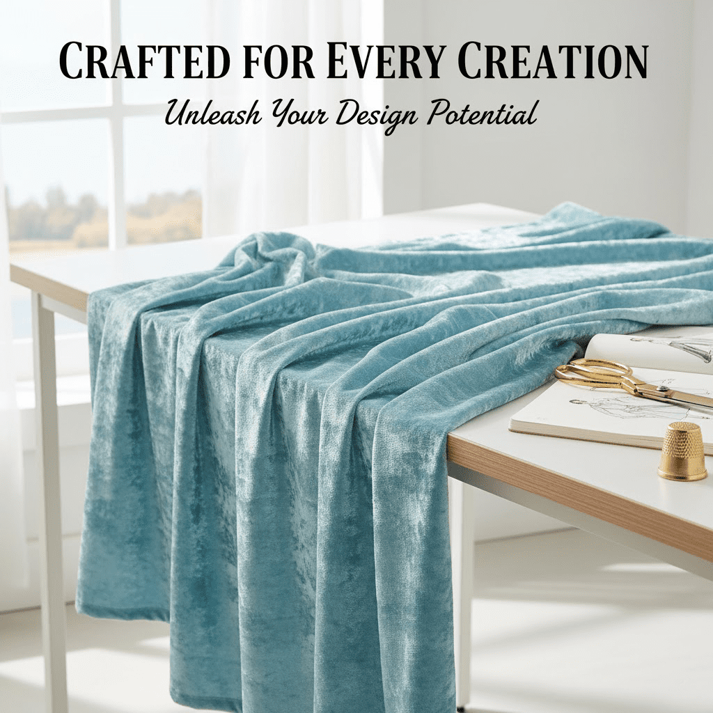 Sedona Designz 100% Panne Velvet Velour Fabric by The Yard – Soft, Stretchable & Medium-Weight for Apparel, Costumes & Home Décor