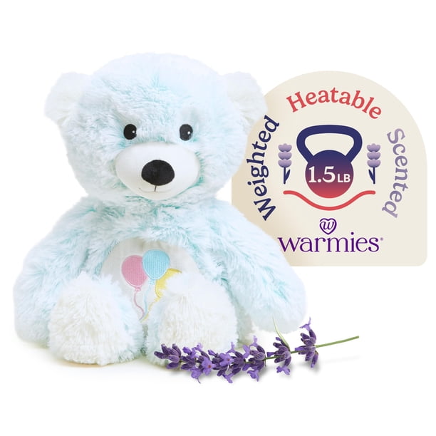 Oso de peluche terapéutico Warmies Celebration, apto para microondas, 33 cm