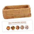 thumbnail image 1 of storage basket vanity decor rattan basket makeup pallet desktop decor coffee table tray jewelry showcase Sundries Basket Rattan, 1 of 5