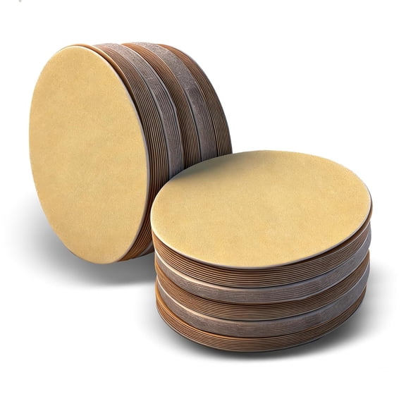 findmall 100Pcs 5" Sanding Disc NO-Hole Hook & Loop Sanding Discs Grit 60-320 Sand Paper