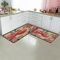 thumbnail image 6 of Comic Apples Pattern Kitchen Mat Set of 2 Non-Slip Washable Kitchen Rugs Waterproof Comfort Standing Floor Mats for Kitchen Home Office Sink Laundry 17x29 Inch + 17x47 Inch, 6 of 6