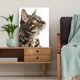 thumbnail image 5 of Qisvanset 12x16 Inch Tabby Cat Portrait Canvas Print Wall Art, 5 of 5
