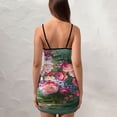 thumbnail image 4 of Ladies Elegant Sling Sleeveless Sexy Dress rose, 4 of 6