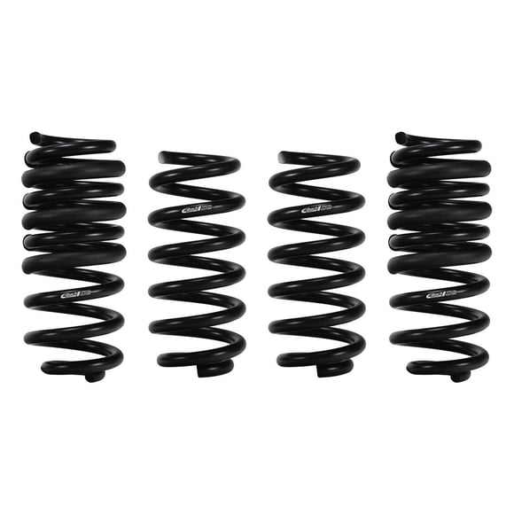 Eibach Lowering Kit E10-51-022-01-22 Pro-Kit; 1.1 Inch Front Drop/2.1 Inch Rear Drop; Black; Without Shock Absorbers; With 2 Front/2 Rear Lowering Springs