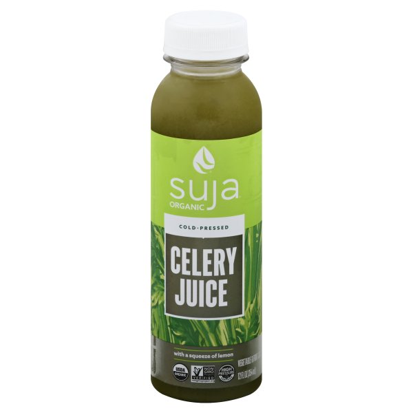 Suja Juice Organic Celery Cold Pressed Vegetable and Fruit Juice, 12