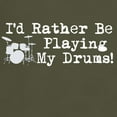 thumbnail image 3 of CafePress - Id Rather Be Playing My Drums T Shirt - Men's Classic Graphic Cotton T-Shirt, 3 of 4