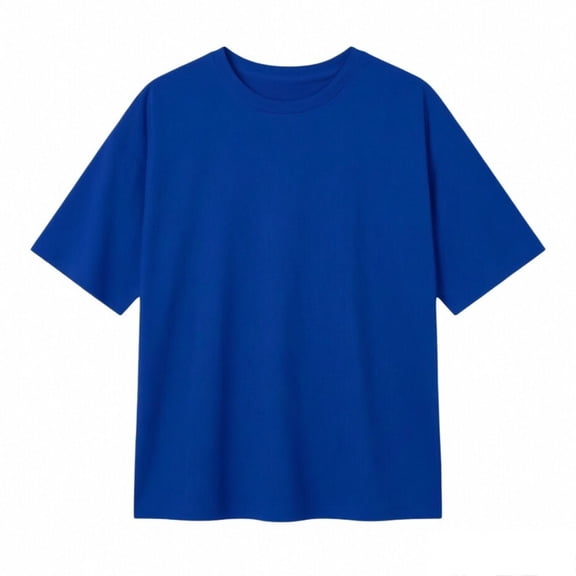 Oversized Crew Neck Short Sleeve T Shirt Drop Shoulder Relaxed Fit Casual Basic Tee