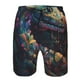 thumbnail image 3 of Balery Colorful Patterned Snake Traje de Baño Estilo Hawaiano para Hombre, Shorts de Secado Rápido con Bolsillos-Large, 3 of 6