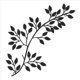 thumbnail image 2 of Decoración de Pared de Hoja de Árbol de Metal, 2 Piezas Arte de Pared de Hoja de Rama de Olivo de Vid Esculturas Desplazamiento Hierro Forjado, Letrero para Colgar en Pared,C, 2 of 3