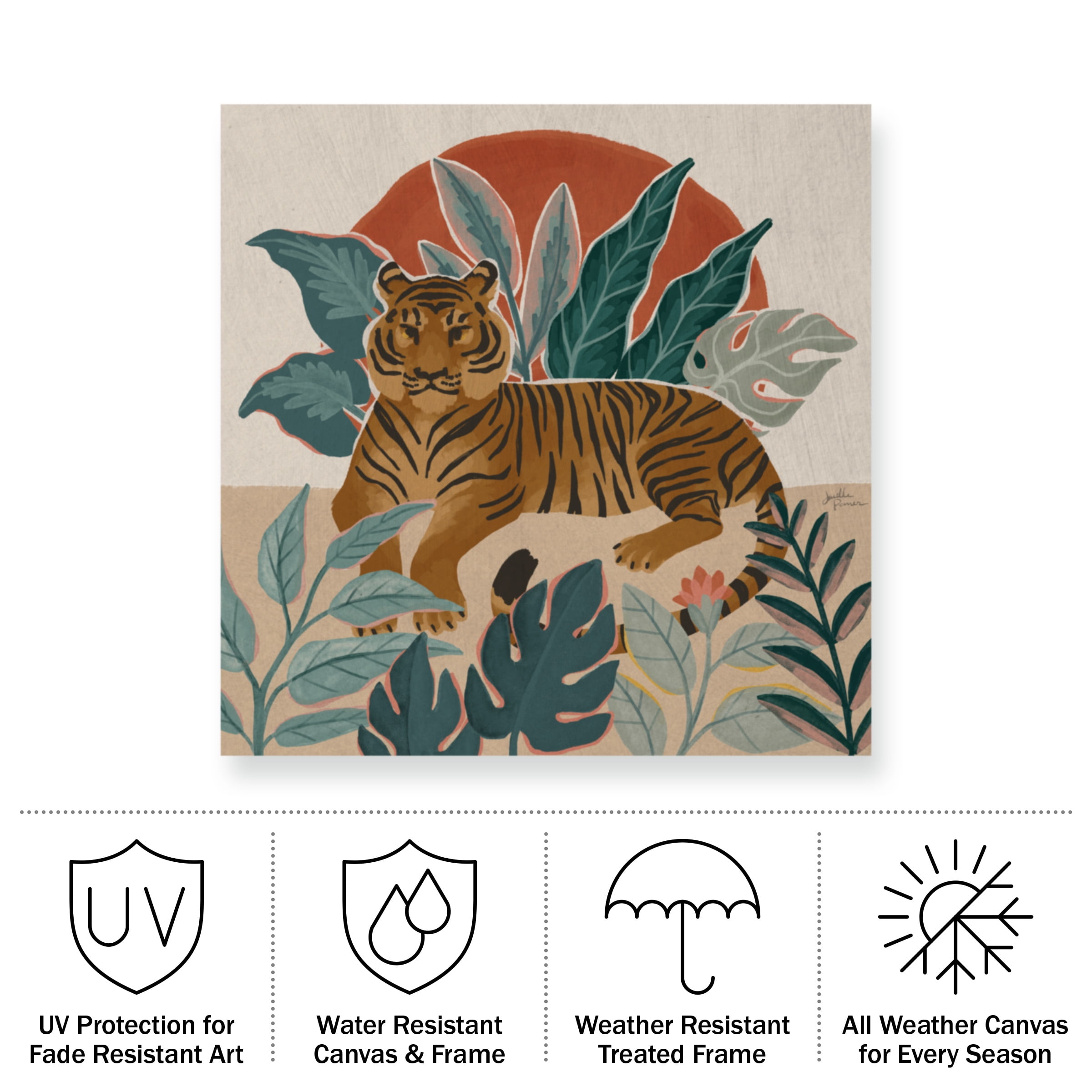 Chris Paschke 'Winter Gold IV' Outdoor All-Weather Wall Decor