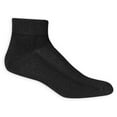 thumbnail image 4 of Fruit of the Loom Men's 6-Pair Half Cushion Breathable Ankle Socks, black, Shoe Size: 6-12, 4 of 4