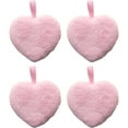 thumbnail image 1 of 4 Uds. De fibra de algodón con forma de amor, desmaquillante suave y agradable para la piel, lavado de cara, desmaquillante, esponja para polvo de algodón, 1 of 5