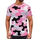 thumbnail image 2 of Ceisia Men's Slim Fit Pink Glitter Camouflage Print Crew Neck Short Sleeve Casual T-Shirt Gifts, 2 of 9