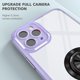 thumbnail image 2 of Funda transparente con diseño de armadura para iPhone 11 Pro Max con soporte giratorio de 360 grados, impermeable, resistente a arañazos, antideslizante y a prueba de golpes., 2 of 5
