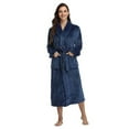 thumbnail image 1 of Women's Warm Fleece Winter Robe, Long Plush Bathrobe, 1 of 5