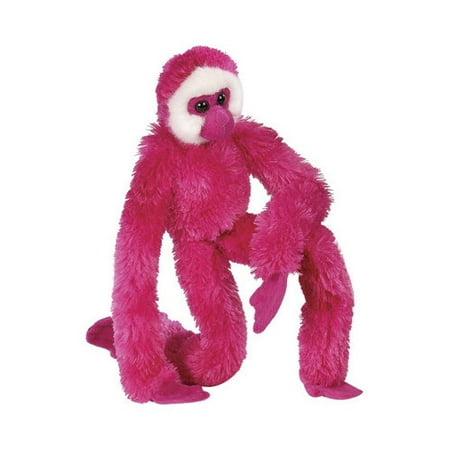 Wild Republic Hanging Gibbon Stuffed Animal in Magenta