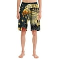 thumbnail image 1 of LVHAOGJOB Womens Shorts Plus Size Athletic High Waist with Pockets Workout Drawstring Running Short Pants for Ladies Print, 1 of 4