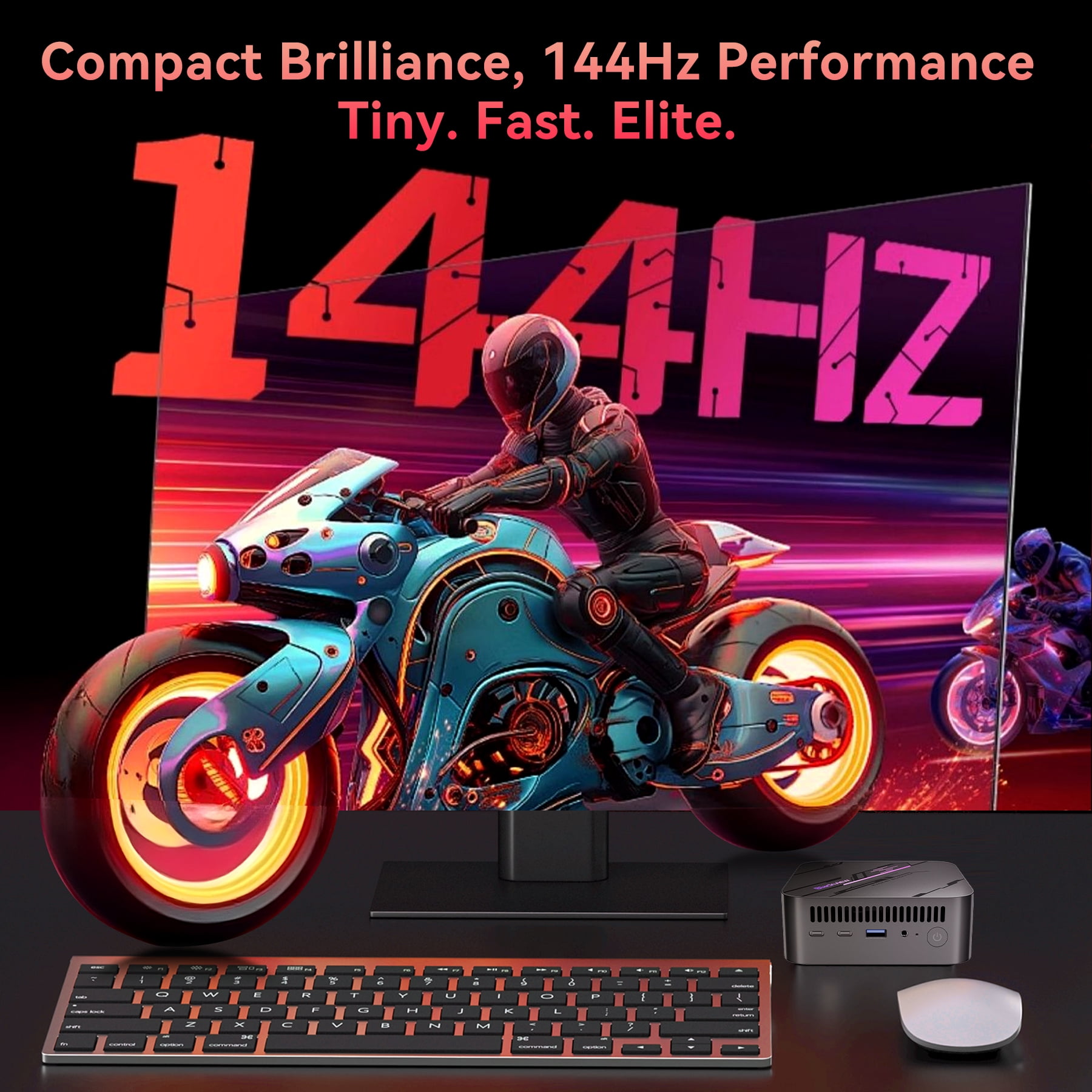 Blackview MP100 Pro Mini PC, AMD Ryzen 5 7430U(4.3GHz, 6C/12T), 16GB LPDDR4 512GB PCIE4.0 SSD, Triple 4K(HDMI+DP+Type-C), WiFi 6, BT 5.2, Windows 11 Pro with 3-Year Warranty, for Laptop, Monitor