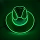 thumbnail image 3 of Sombrero de vaquero de LED, verde, 3 of 4