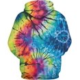 thumbnail image 2 of AIR-Creative Tie Dye Pattern Hoodies Colorful Hoodies Sweatshirt Pullover, 2 of 4