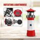 thumbnail image 2 of Solar Powered Lighthouse Outdoor Rotating LED Lighthouse Light Waterproof Statue for Garden Outside, 2 of 5