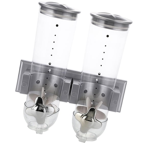 YWMJZEU Dry Food Cereal Dispenser Candy Dispenser Machine Bin Multifunctional Convenient Silver
