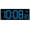 10.2" Blue, variant on LED Wall Clock Large Bold Numbers Seconds Dimmable Auto DST Plug In for Home Office