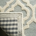 thumbnail image 4 of SAFAVIEH Cambridge Devereux Geometric Wool Area Rug, Spa/Ivory, 6' x 6' Square, 4 of 8