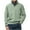 Green, variant on Mens Quarter Zip Pullover Corduroy Sweatshirt Casual Half Zip Sweater Tops Lightweight Stand Collar Golf Polo Shirts Gray