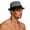 01-Black, variant on Men Summer Fedora Hat UPF 50+ UV Protection Wide Brim Straw Sun Hat Casual Beach Cap for Vacation Travel