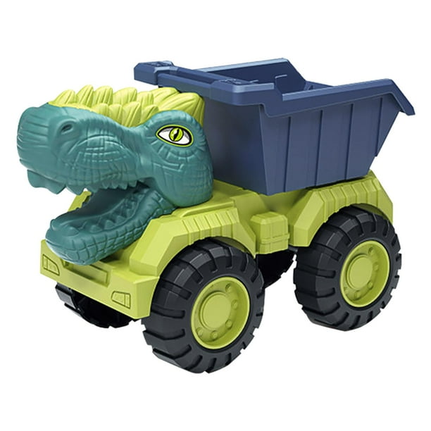 Dinosaurios de plástico Transporte de coches Dinosaurios Coche Juguetes Niños Juguetes de simulación Dinosaurio Camión de la basura