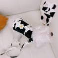 thumbnail image 5 of Small Dog Harness Vest with Leash Set, Cow Print Dog Overalls, Soft Pet Shirt for Cats Puppy Small Dogs XS, 5 of 7