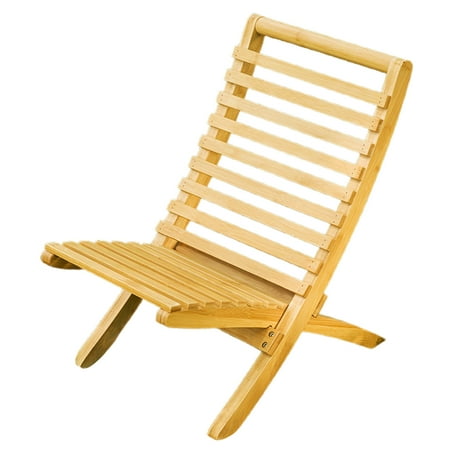 Outdoor Folding Chair Outdoor Folding Moon Chair Ergonomic Heavy Duty Bamboo Lightweight Portable Camping Picnic Backpacking Hiking Beach for Travel