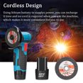 thumbnail image 3 of Tignapoo 12V Cordless Compact Angle Grinder for Tile, Wood, and Stone - Portable Multi-Purpose Polishing, Grinding, and Cutting Tool with 2 Blades (Battery Not Included), 3 of 6