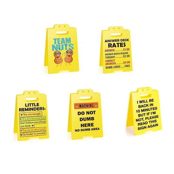 Warnings Sign Decoration Decoration Funny Gag Gifts Sign Desk Decoration Funny Gift Funny Office Decor