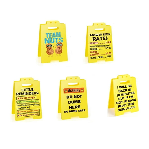 Warnings Sign Decoration Decoration Funny Gag Gifts Sign Desk Decoration Funny Gift Funny Office Decor