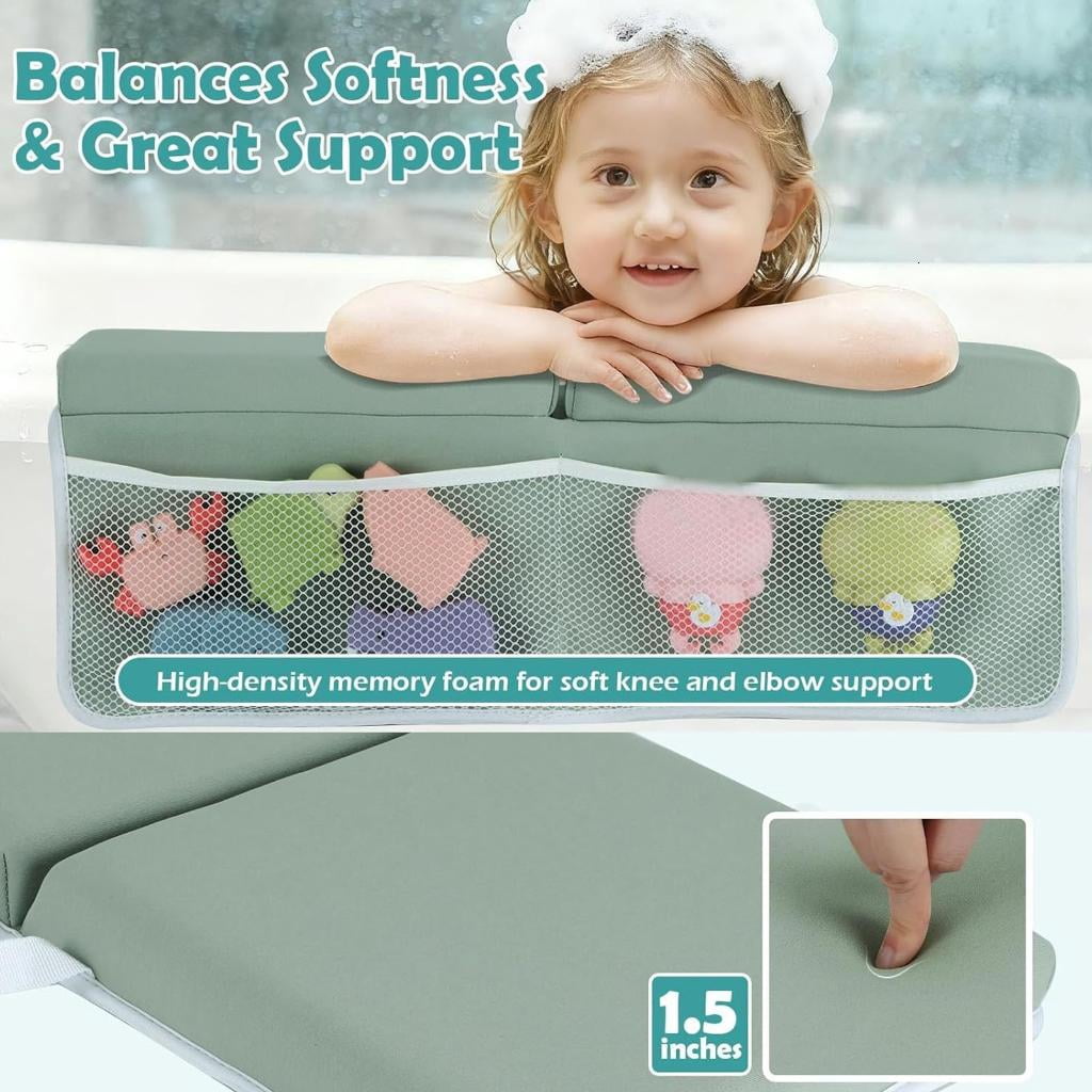 ANXPTIME Bath Time Kneeling Cushion Set Featuring Memory Foam and NonSlip Design