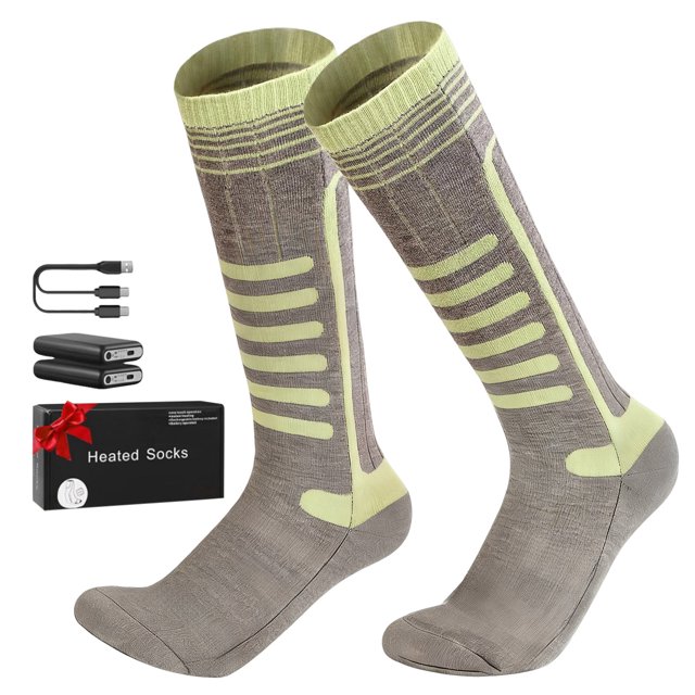 Heated Socks 5000mAh Battery Rechargeable Heating Socks With 4 Heating Levels Electric Heated Sock With APP Control For Men Women Foot Warmer For Riding Camp