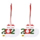thumbnail image 1 of 2 uds., nombre personalizado de los miembros de la familia, decoración navideña, regalo artesanal, adorno colgante para árbol de Navidad, 2 personas + 2 personas, 1 of 5