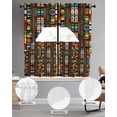 thumbnail image 3 of Colorful Boho Kitchen Curtains Sets 36 Inch Length with Valance, Farmhouse Abstract Geometric Ethnic Art Swag Valances and Tiers Curtain Set Drapes Swag Curtains for Living Room, Bathroom, Bedroom, 3 of 6