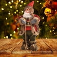 thumbnail image 4 of Snowman Ornamentos Colecciones, Colgante de decoración de árboles de Navidad, Decoraciones de estatuas de Navidad, Pieza central de mes 45 cm rojo corto Yotijar Figuras de Santa Claus, 4 of 7