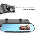 thumbnail image 3 of 1080P HD Mirror Dash Cam Backup Camera, 4.3 Inches LCD Display Smart Rearview Mirror For Cars Trucks, 150 Mah Dual Lens Anti  Parking Monitor Smart Rearview Mirror Camera, 3 of 8