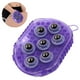 thumbnail image 1 of Guante de masaje en forma de palma, cepillo de baño con 7 bolas de rodillo de metal, masajeador corporal de mano para aliviar el dolor muscular, celulitis, 1 of 8