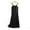 Black, variant on Long Slips for Under Dresses Full Length Adjustable Spaghetti Strap Nightgown