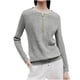 thumbnail image 2 of Chaqueta corta,Camiseta de manga larga con cuello en V y cremallera para mujer, top informal de poliéster, ligera y cómoda, blusa de moda de otoño, sopatenor, 2 of 7