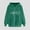 002 Green, variant on Womens Zip Up Hoodies Heart Shape Printed Long Sleeve Hoodies Valentine's Day Drawstring Pullover Tops