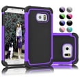 thumbnail image 1 of Galaxy S7 Case, Galaxy S7 Cover, Galaxy S7 Sturdy Case, Shock Absorbing Hybrid Rugged Rubber Plastic Impact Hard Case Cover For Samsung Galaxy S7 S VII G930 GS7 All Carriers-Blue, 1 of 4